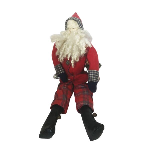 Primitive Look Rustic, Folk Art Style Santa Clause Doll - Picture 1 of 8